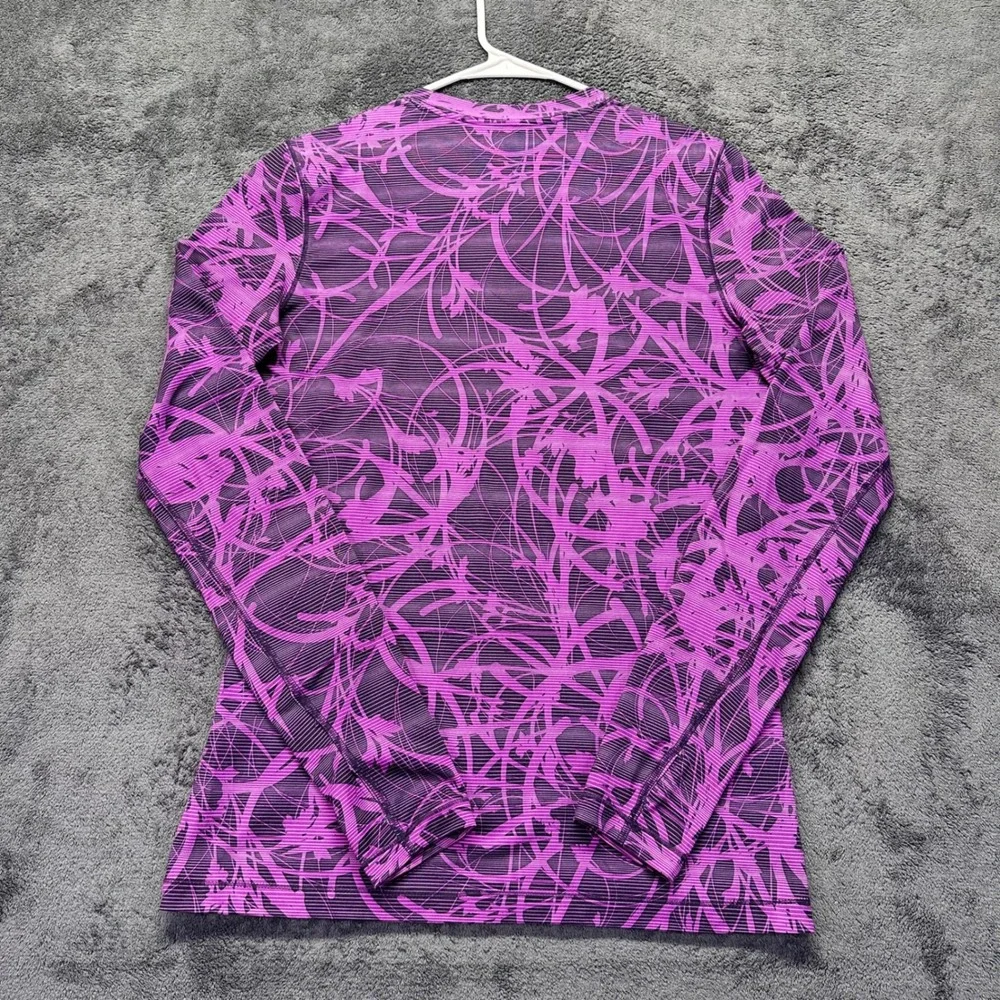 Adidas Techfit Climalite Compression Shirt Men's Medium Purple Long Sleeve